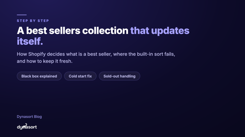 Shopify Best Sellers Collection: Build One That Updates Itself