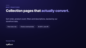 Shopify Collection Page Best Practices: What the Data Says