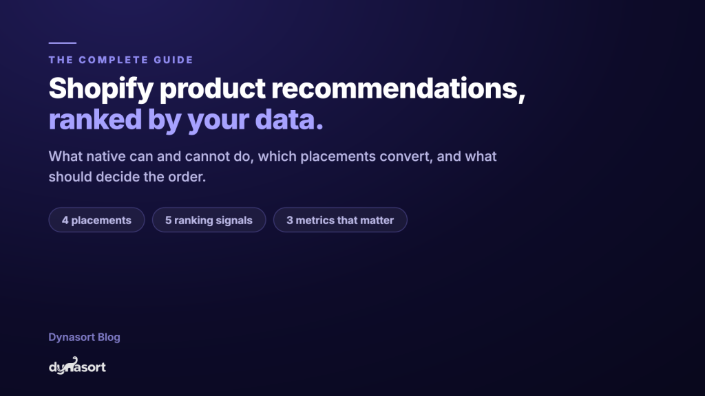 Shopify Product Recommendations: the Complete Guide (2026)